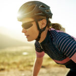 cycling women with eyewear