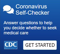 coronavirus self checker button